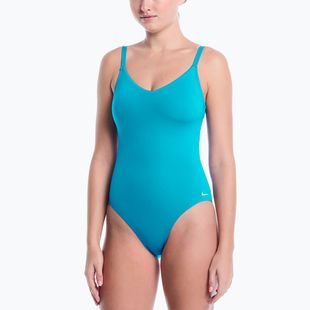 Strój pływacki jednoczęściowy damski Nike Effortless Essential V-Neck energy