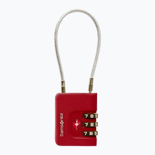 Kłódka Samsonite Cablelock 3 Dial TSA red