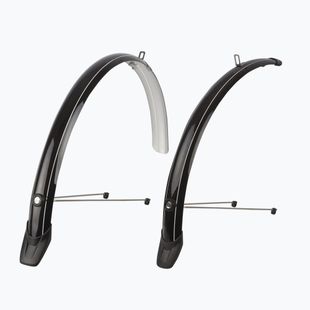 Błotniki rowerowe Polisport Towny set 28"/51 mm black