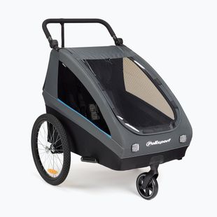 Przyczepka rowerowa Polisport Kids Trailer&Stroller black/grey
