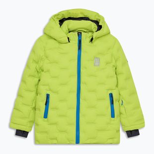 Kurtka narciarska dziecięca LEGO Lwjipe 706 lime green/blue
