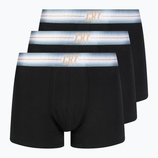 Bokserki męskie CR7 Basic Trunk 3 pary black/ navy blue
