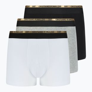 Bokserki męskie CR7 Basic Trunk 3 pary balck/ white/ grey