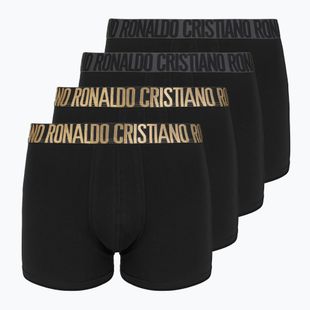 Bokserki męskie CR7 Basic Trunk 4 pary 2492 BLACK