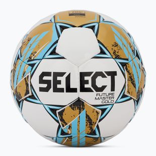 Piłka do piłki nożnej SELECT Futsal Future Master Gold Fifa v25 white/gold rozmiar 4