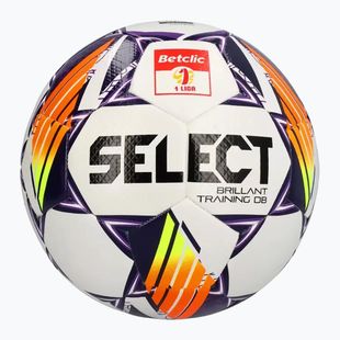 Piłka do piłki nożnej SELECT Brillant Training DB Betclic 1 Liga v24 white/purple