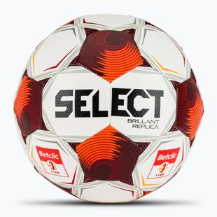 Piłka do piłki nożnej SELECT Brillant Replica Betclic v25 white/red rozmiar 5