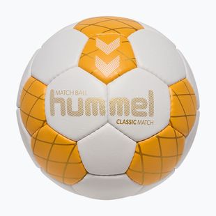 Piłka do piłki ręcznej Hummel Classic Match HB off white/orange/gold size 3