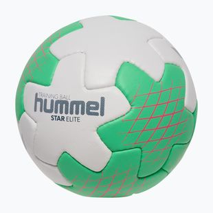 Piłka do piłki ręcznej Hummel Star Elite HB off white/green/red size 2