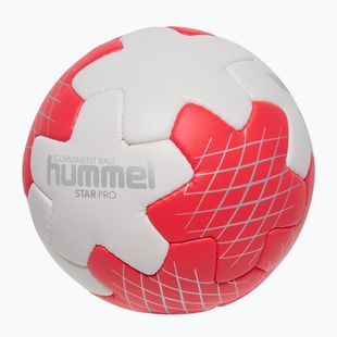 Piłka do piłki ręcznej Hummel Star Pro HB off white/red/silver size 2