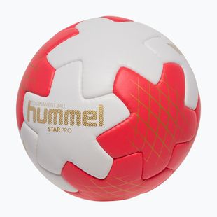 Piłka do piłki ręcznej Hummel Star Pro HB off white/red/gold size 3