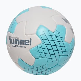 Piłka do piłki ręcznej Hummel Startraining HB white/light blue/navy size 2