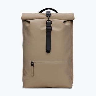 Plecak miejski Rains Rucksack Rolltop 13 + 4 l Beige