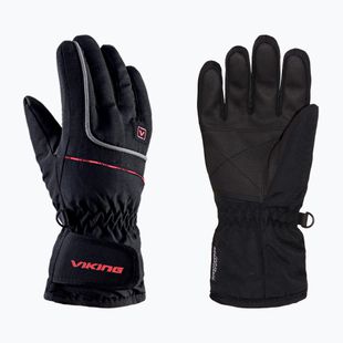 Rękawice narciarskie dziecięce Viking Kevin Ski dark red