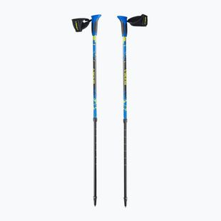 Kije nordic walking Viking Ruten Pro blue/lime