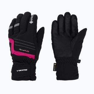 Rękawice narciarskie dziecięce Viking Helix GTX pink