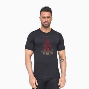 Koszulka termoaktywna męska Brubeck Outdoor Wool Pro czarny