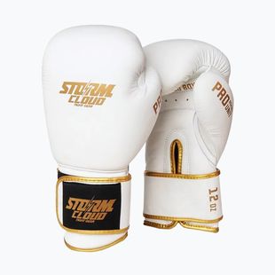Rękawice bokserskie StormCloud Boxing Pro white/gold