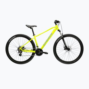 Rower górski KROSS Hexagon 2.0 27,5" limonkowy/niebieski/ połysk