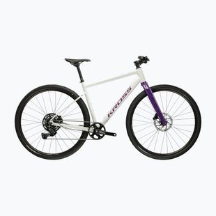 Rower gravelowy KROSS Esker 1.0 FL szary/fioletowy/połysk