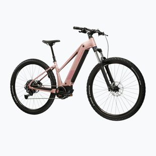 Rower elektryczny damski KROSS Influx Hyb 3.0 27,5 el. 800 Wh różowy/bordowy/matowy