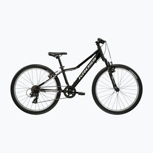 Rower dziecięcy KROSS Lea Jr 1.0 W czarny/srebrny/połysk