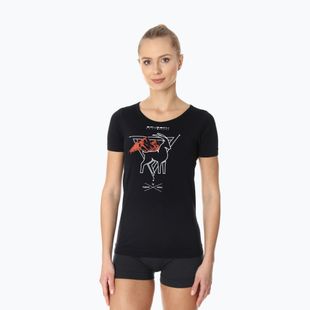 Koszulka termoaktywna damska Brubeck Outdoor Merino Wool Pro czarny/kozica