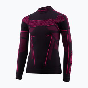 Bluza termoaktywna dziecięca Brubeck Thermo Junior czarny/fuksjowy