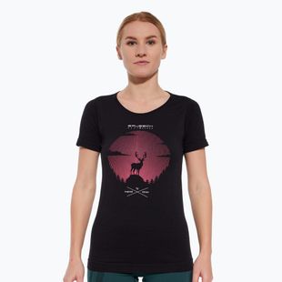 Koszulka termoaktywna damska Brubeck Outdoor Merino Wool Pro czarny/jeleń 2