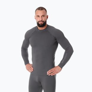 Longsleeve termoaktywny męski Brubeck Extreme Thermo ciemnoszary