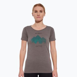 Koszulka termoaktywna damska Brubeck Outdoor Merino Wool Pro SS grey/deer