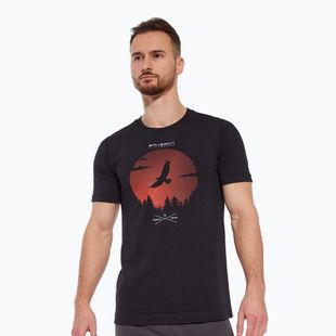 Koszulka termoaktywna męska Brubeck Outdoor Merino Wool Pro SS black/bear 2