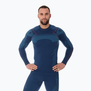 Longsleeve termoaktywny męski Brubeck Thermo jeansowy