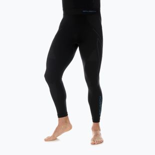 Spodnie termoaktywne męskie Brubeck Thermo czarny/niebieski