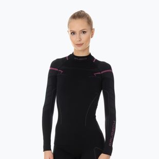 Bluza termoaktywna damska Brubeck Thermo czarny/różowy