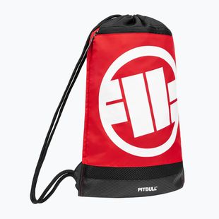 Worek Pitbull Logo 2 black/red