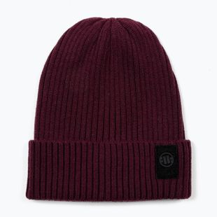 Czapka zimowa Pitbull Beanie Velcro Logo burgundy