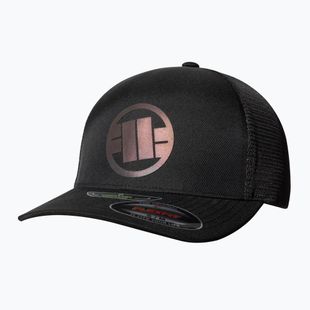 Czapka z daszkiem Pitbull Mesh Full Cap Logo Iridescent Flexfit black