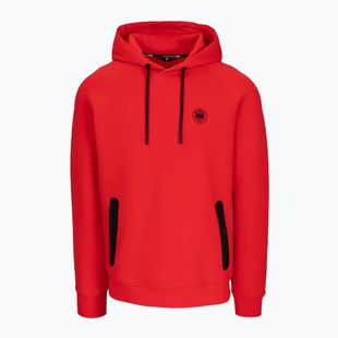 Bluza męska Pitbull Dogwood Hooded Sweatshirt fluo/red