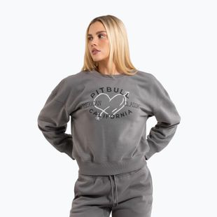 Bluza damska Pitbull Manzanita Heart Crewneck Sweatshirt washed grey