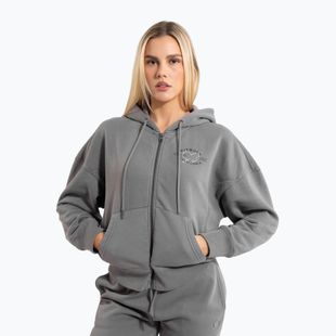 Bluza damska Pitbull Manzanita Heart Hooded Zip Sweatshirt washed grey
