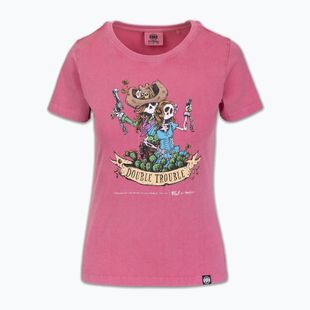 Koszulka damska Pitbull Doubletrouble washed pink