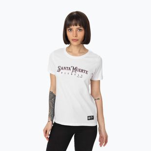 Koszulka damska Pitbull Santa Muerte Rose white