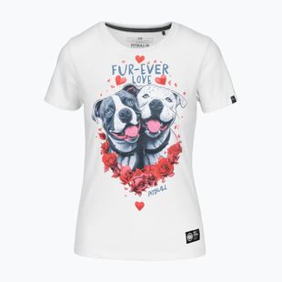 Koszulka damska Pitbull Fur Ever Love white