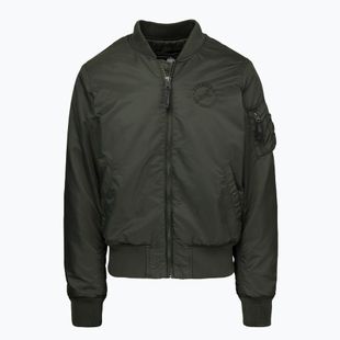 Kurtka męska Pitbull Hacket Washed Bomber dark green