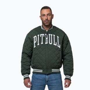 Kurtka męska Pitbull Jupiter Padded Baseball dark green