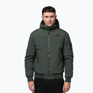 Kurtka zimowa męska Pitbull Balboa 2 Hooded dark green