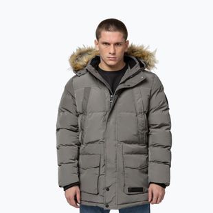 Kurtka zimowa męska Pitbull Forest Hooded Parka taupe