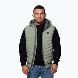 Bezrękawnik męski Pitbull Naylor Padded Hooded dusty salvia