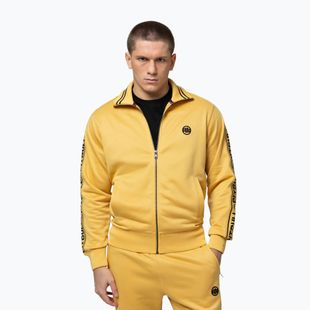 Bluza męska Pitbull Trackjacket Tape Logo Terry Group pale yellow
